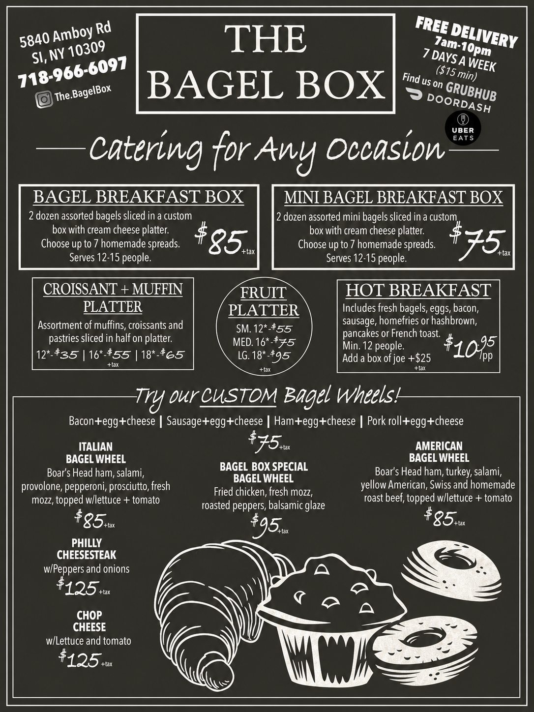 The Bagel Box Menu